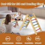 5 in 1 Pikler Triangle Set, Wooden Montessori Climbing Toys, Toddler Indoor Playground, Foldable Baby Climbing Toys, Kids Jungle Gym with Ramp, Arche Wanmwill