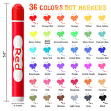 Shuttle Art Washable Dot Markers 36 Colors with Free Activity Book, Fun Art Supplies for Kids Toddlers and Preschoolers, Non Toxic Water-Based Paint Shuttle Art