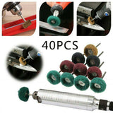 Rocaris 40 Pack 1 inch Abrasive Wheel Buffing Polishing Wheel Set for Rotary Tool - 25mm… Rocaris