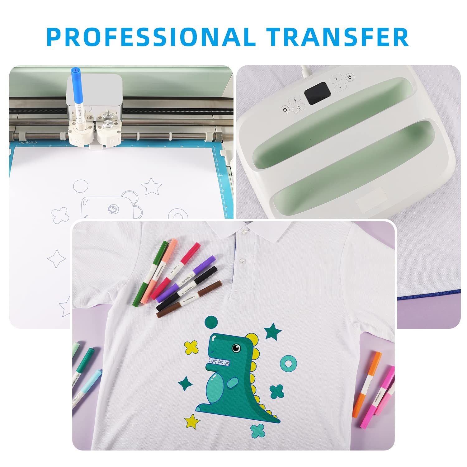 REALIKE Dual Tip Infusible Pens for Cricut Maker 3/Maker/Explore 3/Air 2/Air, 36 pcs Dual Tip Sublimation Markers Pens Set for Cricut Mug Press/Heat REALIKE