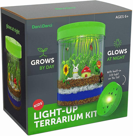 Light-Up Terrarium Kit for Kids - STEM Science Kits - Gifts for Kids - Educational DIY Kids Toys for Boys & Girls - Crafts Projects Ideas for Ages 6 Dan&Darci