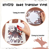 HTVSTD Cowhide HTV Heat Transfer Vinyl -16 Sheets 12 * 10inches Brown Cowhair HTV Vinyl Animal Printed Iron on Vinyl for Fabrics Patterned HTV HTVSTD