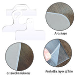 4 Pcs Router Templates Charcuterie Board Template Clear Cutting Board Router Template Acrylic Charcuterie Board Handle Template Large Angled Curvy KWAGOCAR