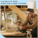 4 Pack 12 x 12 Inch Basswood Sheets for Crafts 12mm-1/2 Thick Unfinished Plywood Boards Blank Wood Square Sheets for DIY Projects, Painting, Wood AWIZOM