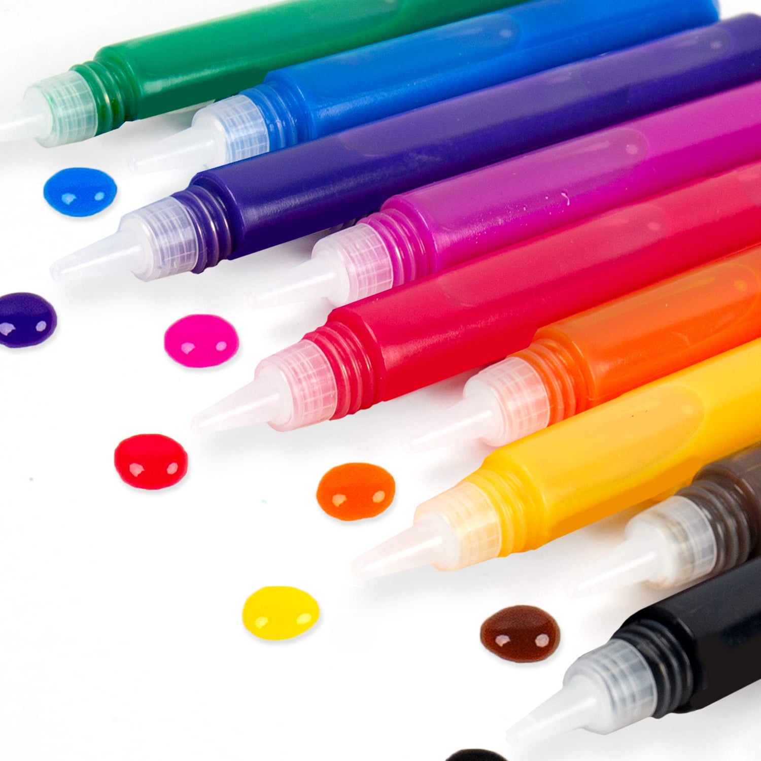 Horizon Group USA 10-Pack of Suncatcher Paint Pens, 10ML Each, 10 Colors, for Kids, Supplies for Painting Suncatchers, Window Art Paint Refill, Arts Made By Me