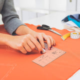 Copkim 3 Pcs Left Chest Logo Placement Tool T Shirt Ruler Guide 8.27" x 7.24" for Heat Press Printing Acrylic Embroidery Placement Ruler for Adult Copkim