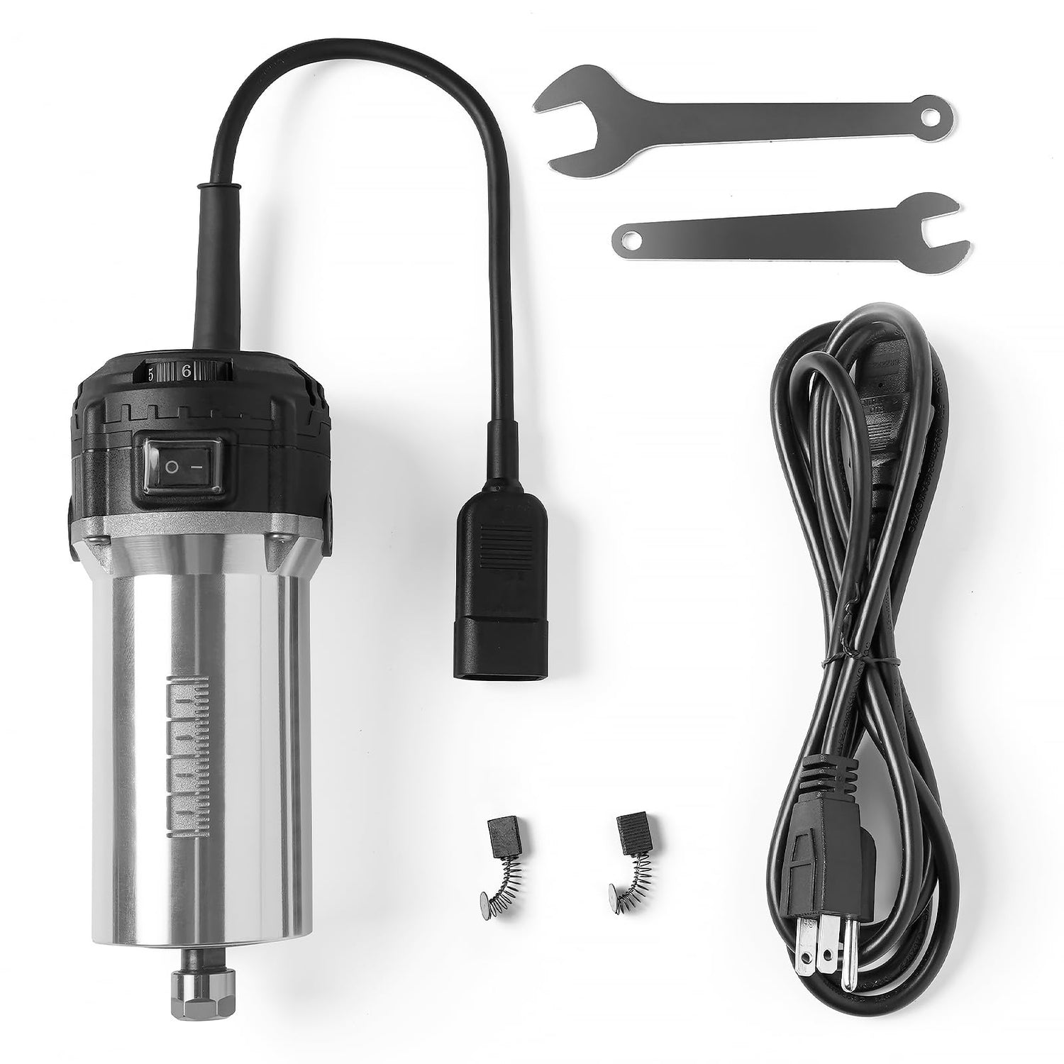 NymoLabs 7000-30000RPM CNC Router Spindle Motor with 1/8" ER11 Collet Set, 710W/110V, Upgraded for Most CNC Machines with 65mm Spindle Mount NYMOLABS