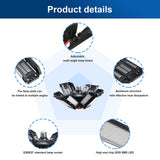 REHAVE Garage Lights Ceiling Led, 12 Panel Plug in Shop Lights with 180W 18000 LM 6500K, 12 Leaf Deformable Multi-Position , E26 E27 Base Ideal for REHAVE