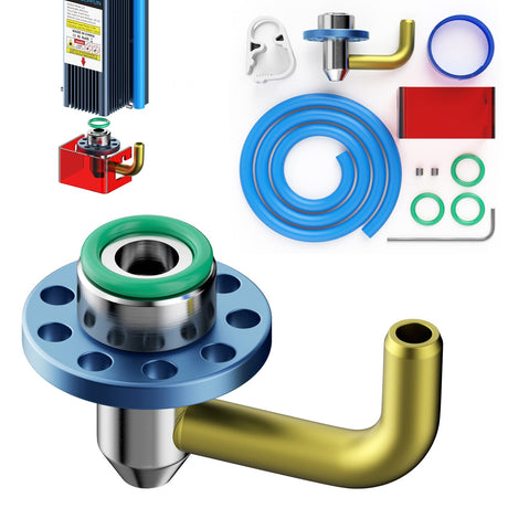 SCULPFUN S9 Air Assist Nozzle,SCULPFUN S9 Laser Engraver Upgrade Accessories,Metal Structure,Easy to Install,Clean Cutting Engraving Wood Acrylic SCULPFUN