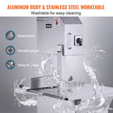 VEVOR Commercial Electric Meat Bandsaw, 2200W Stainless Steel Countertop Bone Sawing Machine, Workbeach 18.5" x 20.9", 0-7.1 Inch Cutting Thickness, VEVOR