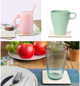 Balsa Wood Sheets Wood Pieces 50 Pcs 4x4 Inch Wooden Cutout Tiles Blank Wood Slices Wooden Squares for DIY Crafts Home Decoration Painting Staining Thiecoc