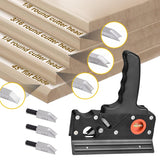 Eewudwok Chamfer Plane, Hand Chamfering Wood Planer, Premium Woodworking Edge Corner Flattening Tool Aluminum Alloy Plane with Handle for Quick Edge Eewudwok