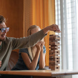 BSIRI Wood Tumbling Tower Game - Ideal for Party Games, Camping Games, Outdoor Games for Adults and Family, Classic Stacking Block Games for BSIRI