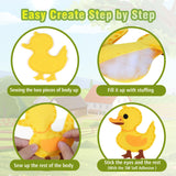 YEETIN Sewing Kit for Kids Ages 6+, Beginner Felt Sewing Craft Kit, DIY Farm Stuffed Animals Making Set, Art Projects for Girls Toys, Learn to Sew YEETIN