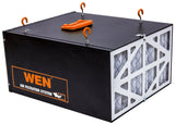 WEN 3410 3-Speed Remote-Controlled Air Filtration System (300/350/400 CFM), Basic w/ RF Remote (400 CFM) , Black WEN
