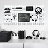 2 Pcs Pegboard, Metal Pegboard Wall Panels - Pegboard Wall Organizer System - Peg Boards for Walls, Small Peg Board Tool Storage, White Pegboard for SKYFOOST