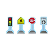 Melissa & Doug 18-Piece Wooden Take-Along Tabletop Town, 4 Rescue Vehicles, Play Pieces, Bridge , 15.4 x 11.0 x 2.6 Melissa & Doug