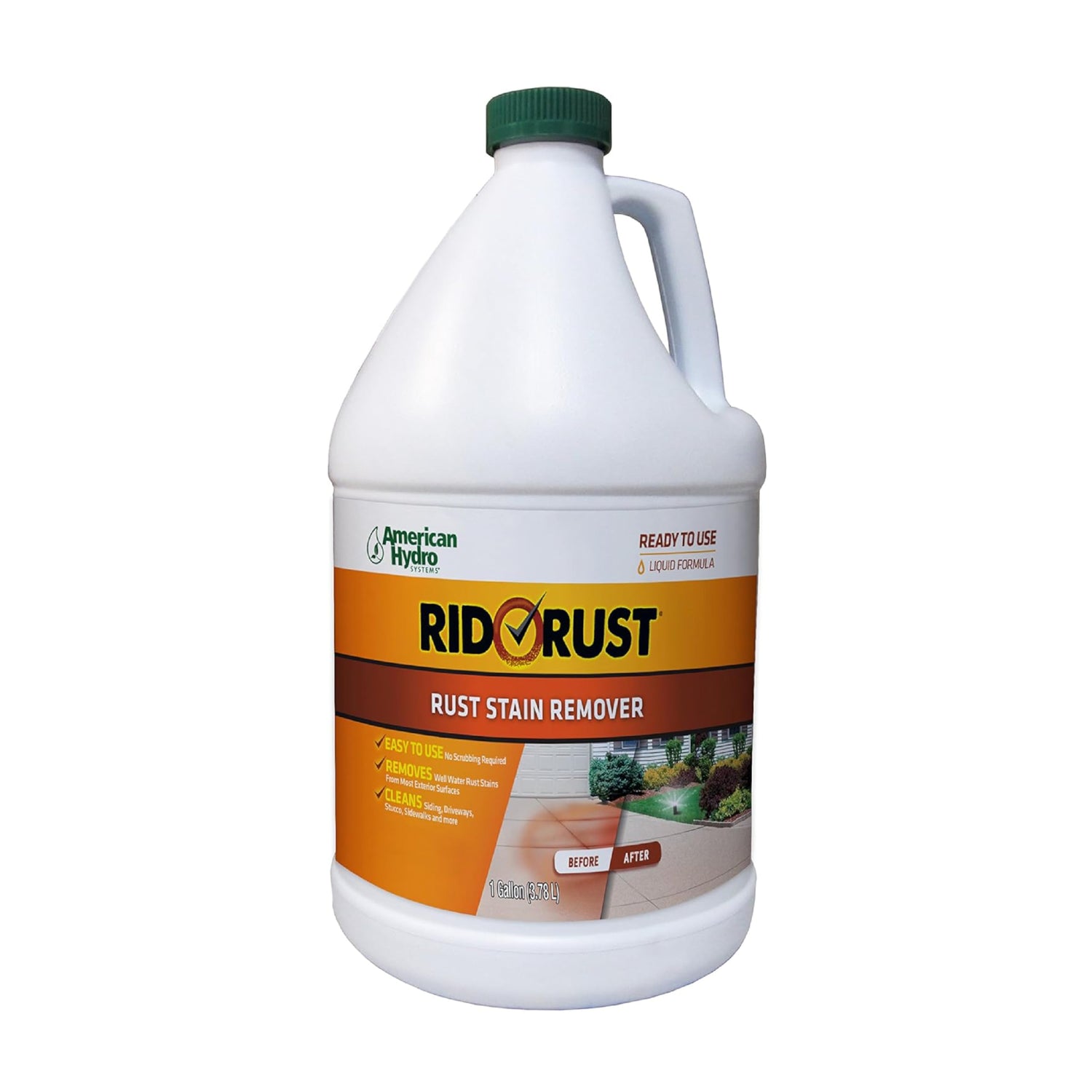 American Hydro Systems 2662 Rid O Liquid Rust Stain Remover, 1-Gallon Bottle, 128 Fl Oz (Pack of 1) American Hydro Systems