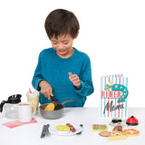 Melissa & Doug Star Diner Restaurant Play Set (41 pcs) - Pretend Play Food, Restaurant Toy Set With Cookware, Utensils For Kids, Diner Playset for Melissa & Doug
