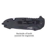 Palmetto Wood Shop Engraved Pocket Knife, Gifts For Men, Stainless Steel 3.25" Blade, 30 Optional Icons, Groomsmen Gifts, Personalized Knife for Palmetto Wood Shop