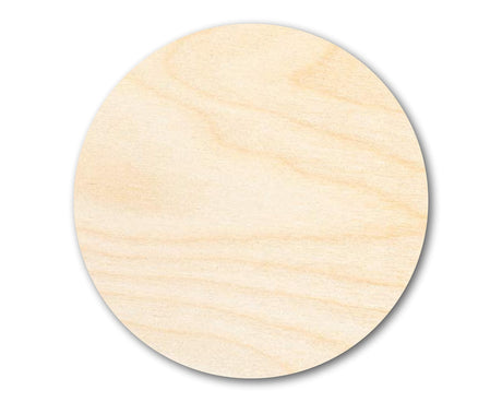 Unfinished Wood Circle Round | Circle Blank | DIY Craft Cutout | Up to 36" 10" / 1/2" 24 Hour Crafts