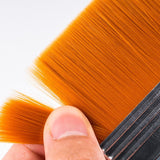 LIGHTWISH Set of 7 Flat Paint Brushes for Applying Gesso, Acrylic Paint, Oil Paint, Watercolor LIGHTWISH