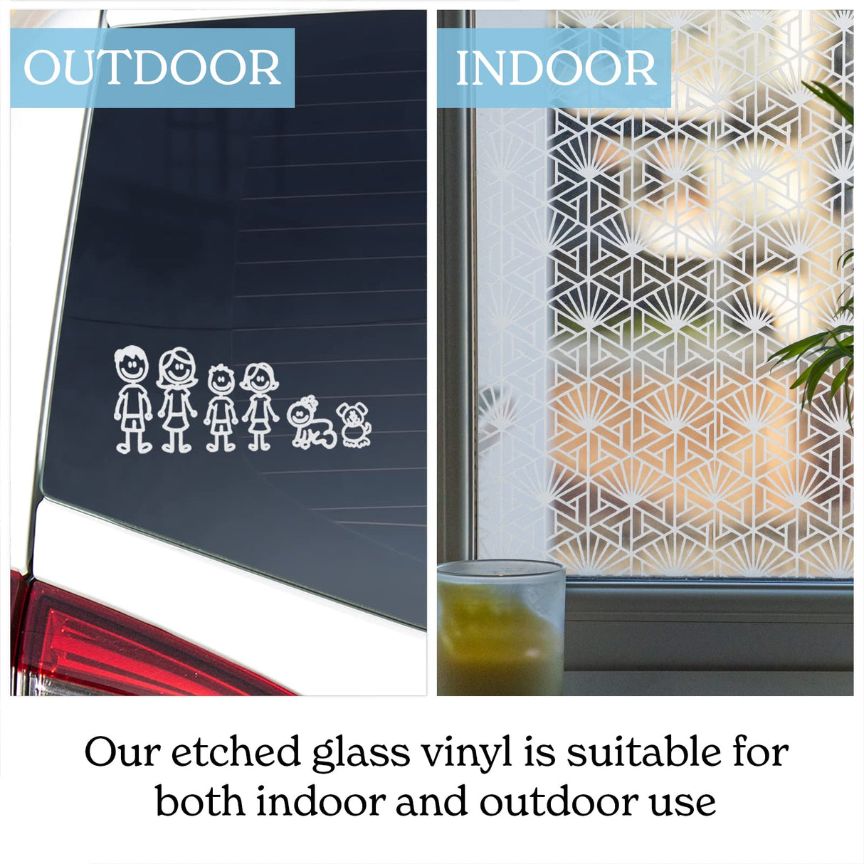 Etched Glass Vinyl Frosted Vinyl [12in x 11in] Translucent White Etched Glass Window Vinyl Roll for Privacy, Home, Office, Crafts, Decorative, Cricut Kraftex