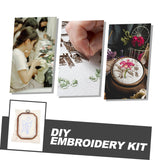 STOBOK 1 Set Cross Stitch Kit Embroidery Threads Embroidery Kit Unfinished Embroidery Crafts Embroidery Floss Kit Plant Cross Stitch DIY Patterns STOBOK