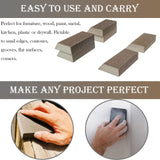 SACKORANGE 6 Pack Sanding Sponge, 80 Grit Sanding Blocks Assortment,Washable and Reusable for Wood Drywall Metal Home (80 Grit) SACKORANGE