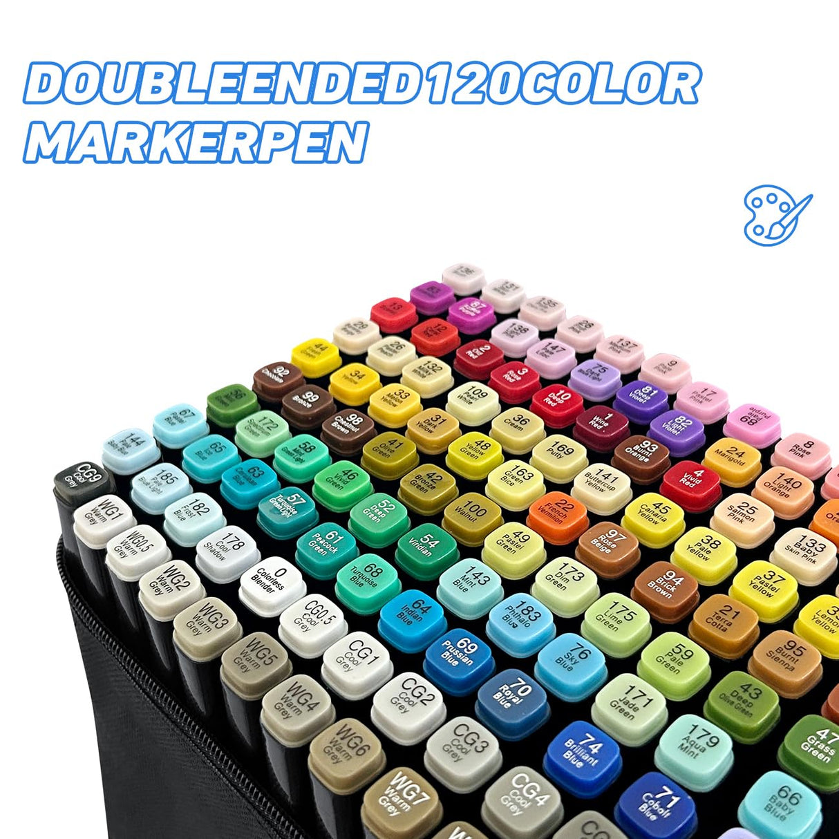 Zmcik 120 Colors Alcohol Markers,Art Markers for Kids and Adult Drawing Markers Dual Tip Coloring Painting Perfect for Boys Girls Students Gift Zmcik
