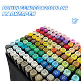 Zmcik 120 Colors Alcohol Markers,Art Markers for Kids and Adult Drawing Markers Dual Tip Coloring Painting Perfect for Boys Girls Students Gift Zmcik