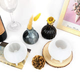 XYQHOAC Resin Vase Mold Round Vase Epoxy Resin Molds Silicone Casting Moulds for DIY Dried Flower Container Plant Propagation Station Makeup Brushes XYQHOAC