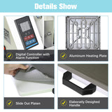 PlanetFlame Heat Press 15x15 inch Industrial Quality Sublimation Heat Press, Slide Out Heat Transfer Machine for T-Shirt, Blue PlanetFlame