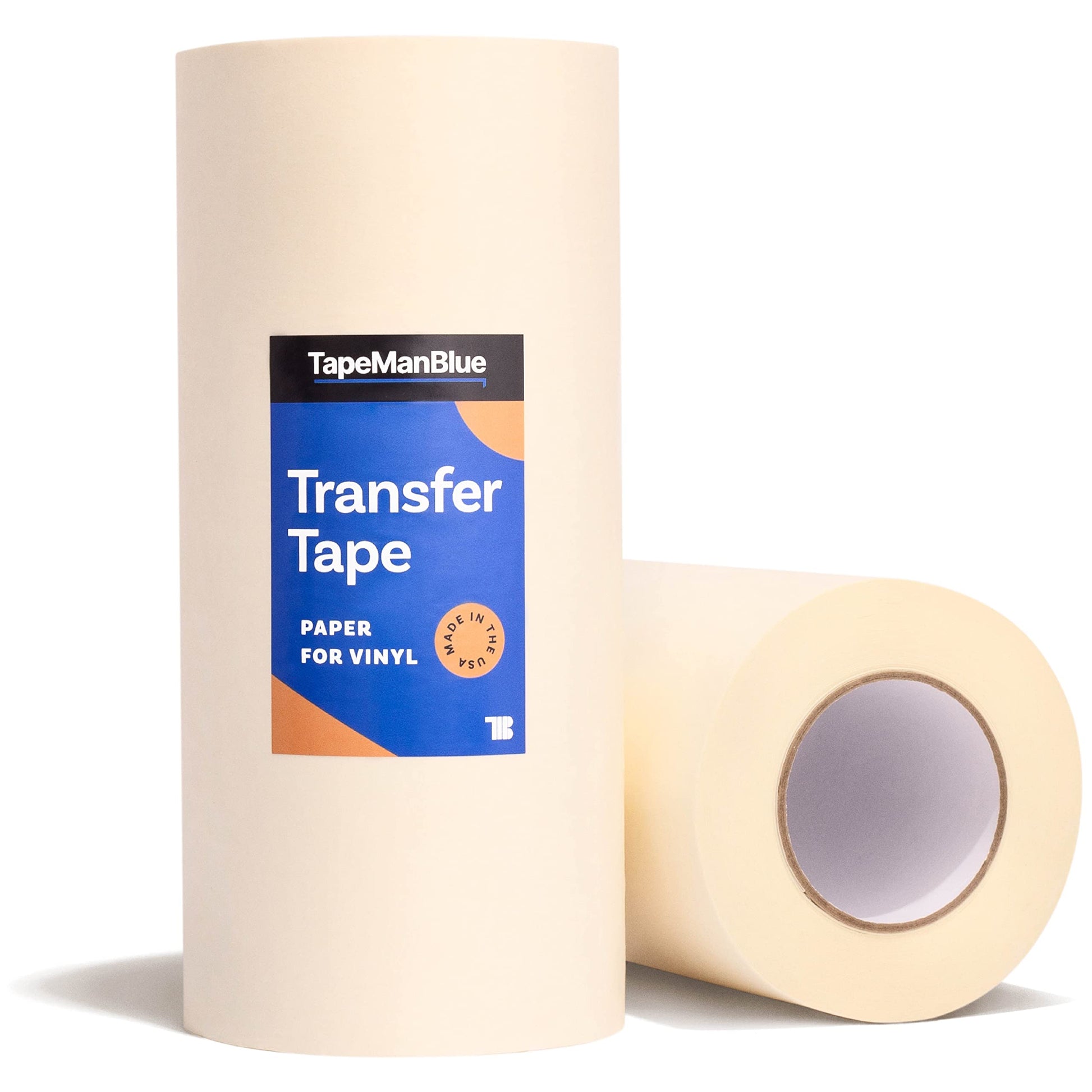 12" x 300' Roll of Paper Transfer Tape for Vinyl, Made in America, Premium-Grade Transfer Paper for Vinyl with Layflat Adhesive for Cricut Vinyl - WoodArtSupply