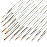 MyArtscape Artist Supplies Miniature Paint Brushes, Set of 12 for Detail & Fine Point Painting - use with Acrylic, Watercolor, Oil, Gouache - for MyArtscape