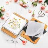Noamus Flower Press Kit, 7" x 9.5" 6-Layer Wooden Leaves Pressing Kit for Adult, Solid Wood Book Pressed Plant Preservation Kit, DIY Arts Dried Noamus