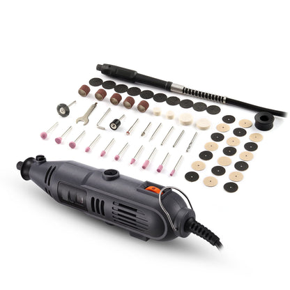 Rotary Tool with Flex Shaft, 135W Power Variable Speed and 60 Accessories Perfect for Home Improvement and Crafting Projects