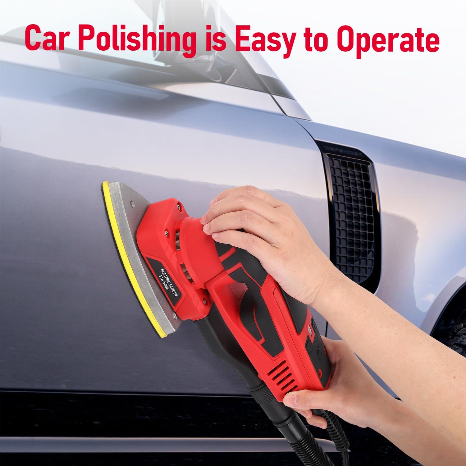 PioneerWorks Electric Detail Sander with 12 Sanding Paper, 350W Brushless Motor Mouse Sander, Powerful & Low Vibration, 10000 RPM, For Wood Working, PioneerWorks