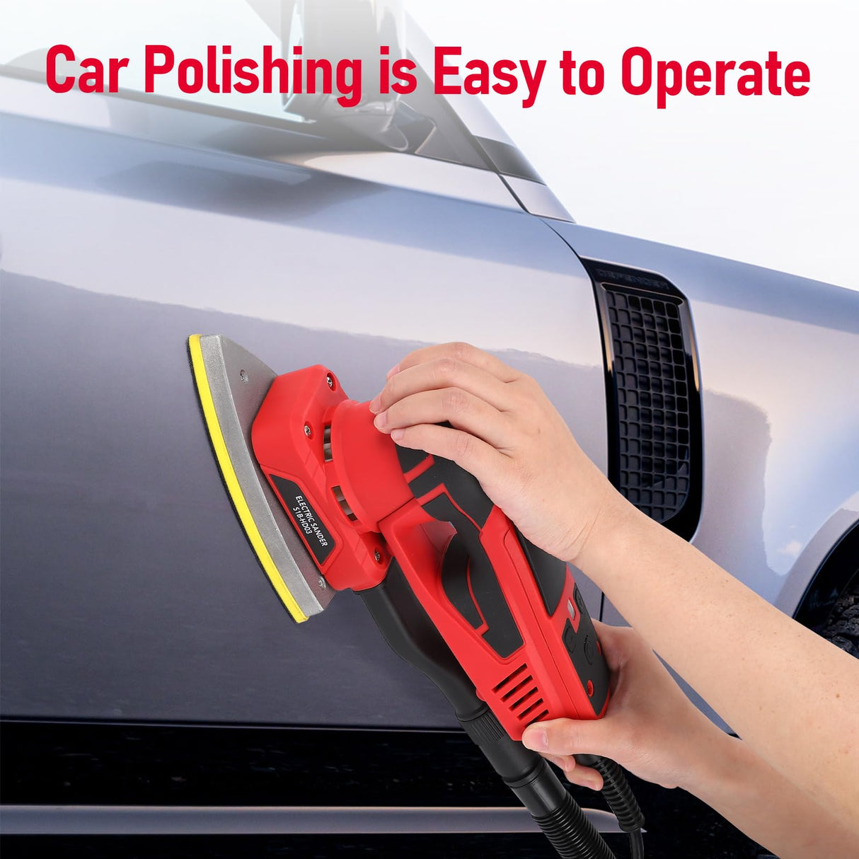 PioneerWorks Electric Detail Sander with 12 Sanding Paper, 350W Brushless Motor Mouse Sander, Powerful & Low Vibration, 10000 RPM, For Wood Working, PioneerWorks