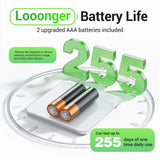 Ovutek Bathroom Scale for Body Weight, Highly Accurate Digital Weighing Machine for People, Upgraded Batteries Included, Compact Size, LED Display, OVUTEK