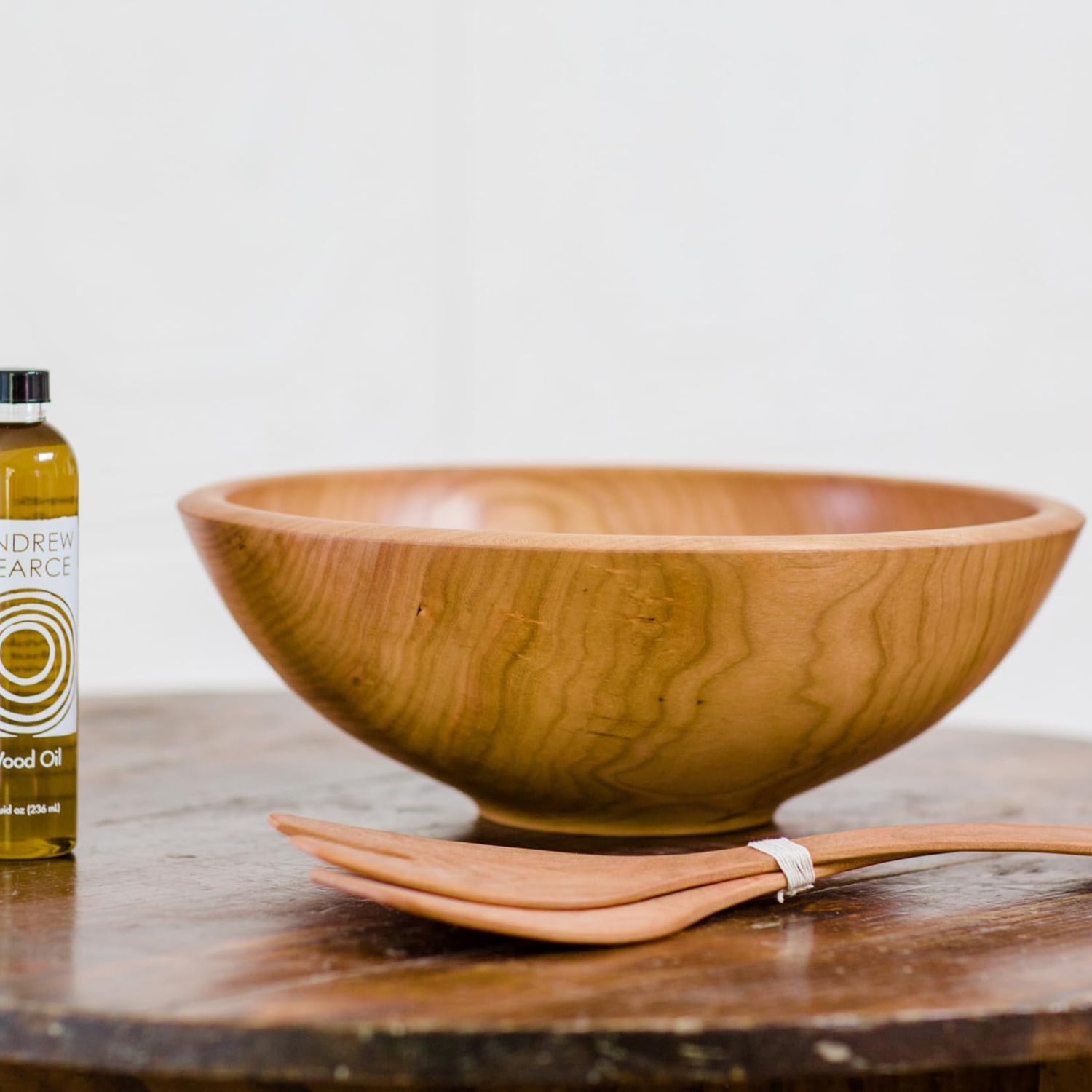 Andrew Pearce Premium Walnut Wood Oil Bowl Conditioner 8oz - Wooden Bowl and Cutting Board Oil Andrew Pearce