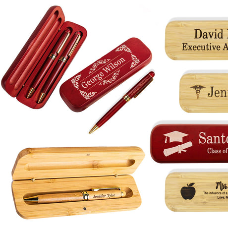 Getname Necklace Personalized Pen Pen Case Set Graduation Gift Custom Engraved Ballpoint Pen Set Gift for Student Teacher Doctor Lawyer Engraved Pen Getname Necklace
