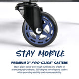 URBANTRANSIT Sidekick Heavy Duty Shop Stool - 500 Lb Capacity Rolling Stool for the Garage and Workshop with Toolbox Storage and 360 Degree Swivel URBANTRANSIT