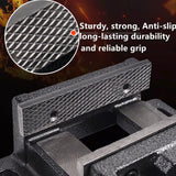 Drill Press Vise, 3'' Jaw Capacity, Quick Release Clamp-on Vise Ultimate Durability, Slotted Base Drill Press Vice for Woodwork, Low Profile Drill TRUSBEE