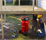 Craftsman Air Compressor, 20 Gallon Oil-Free 1.8 HP Max 175 PSI Pressure Two Quick Couplers Big Capacity, Red- CMXECXA0232043 Craftsman