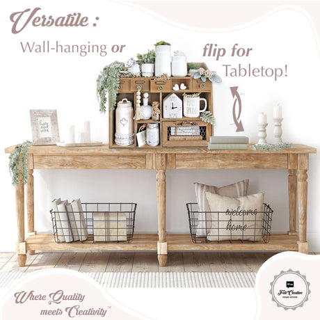 Farmhouse Solid Wood Multi-Functional Medicine Cabinet for Elegant Storage Solutions Felt Creative Home Goods