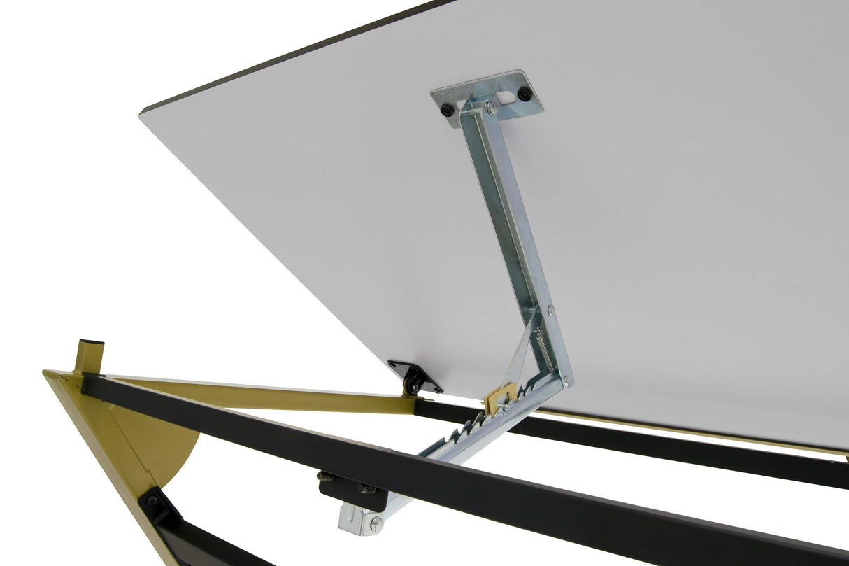 SD STUDIO DESIGNS Stellar 36" Wide Craft/Drawing Table with Adjustable Top and Padded Stool Set, Gold/Black SD STUDIO DESIGNS