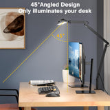 Marbosa Led Desk Lamp for Office Home, Architect Desk Lamp with Clamp, Ultra Bright Dimmable Table Light, Stepless Dimming and Tempering Desk Light Marbosa