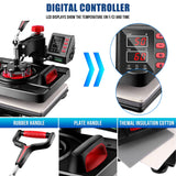 AKEYDIY 8 in 1 Heat Press Machine Professional Sublimation Machine 15" X 12" Swing Away Shirt Printing Heat Transfer Digital Industrial-Quality Heat AKEYDIY