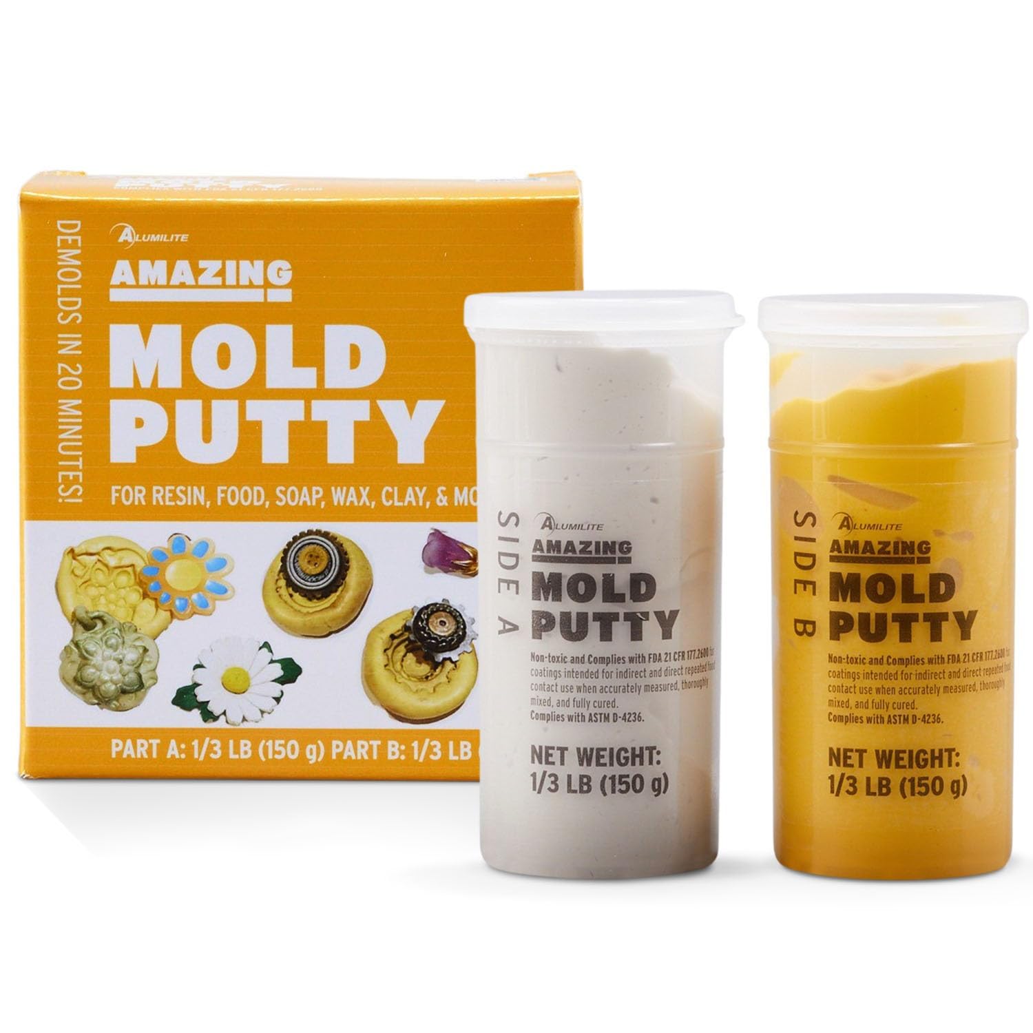 Alumilite 10570 Amazing Mold Putty Kit, 0.66-Pound Alumilite